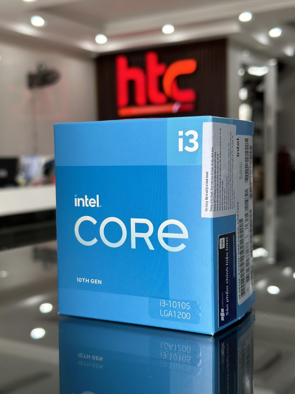 Chíp - BỘ VI XỬ LÝ / CPU Intel Core i3-10105 (3.7GHz turbo up to 4.4Ghz, 4 nhân 8 luồng, 6MB Cache, 65W) - Socket Intel LGA 1200
