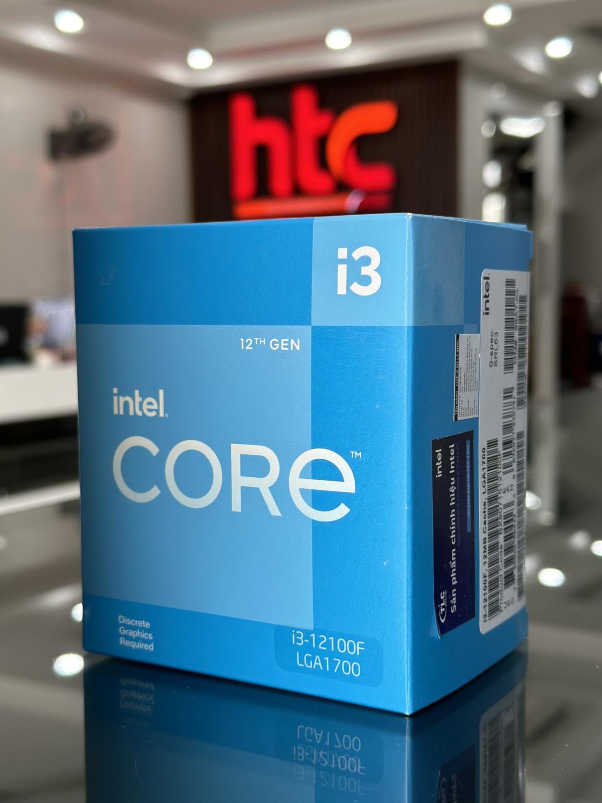 Chíp - BỘ VI XỬ LÝ / CPU Intel Core i3-12100F (Up To 4.30GHz, 4 Nhân 8 Luồng,12MB Cache, Socket 1700, Alder Lake)
