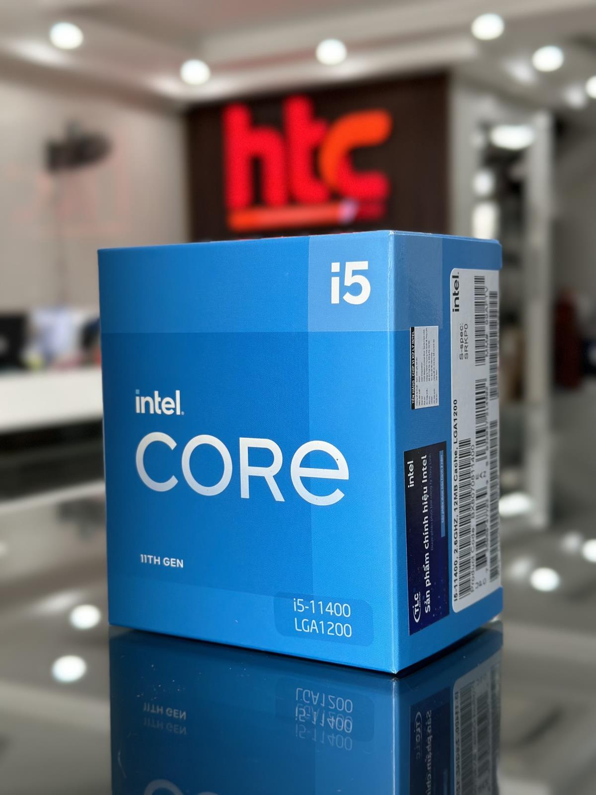 Chíp - BỘ VI XỬ LÝ / CPU Intel Core i5-11400 (12M Cache, 2.60 GHz up to 4.40 GHz, 6C12T, Socket 1200)