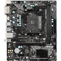 Mainboard MSI A320M-A PRO (AMD A320, SOCKET AM4, M-ATX, 2 KHE RAM DDR4)