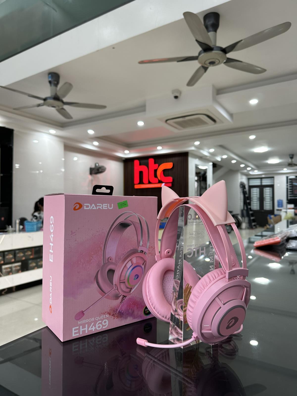Tai nghe DareU EH469 7.1 RGB Pink