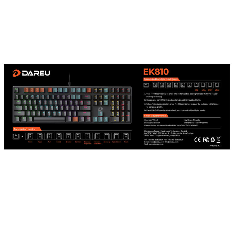 Bàn phím cơ DareU EK810