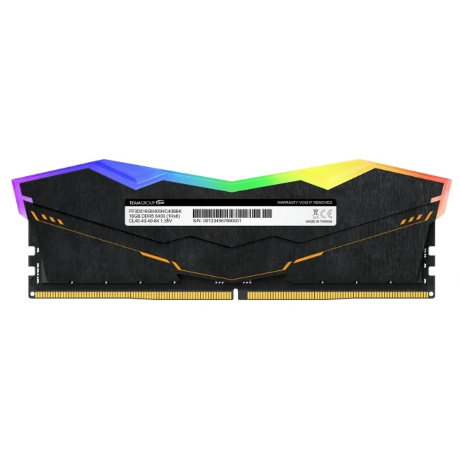 Ram TeamGroup T-Force Delta TUF Black RGB 32Gb (2x16Gb) 5200Mhz DDR5