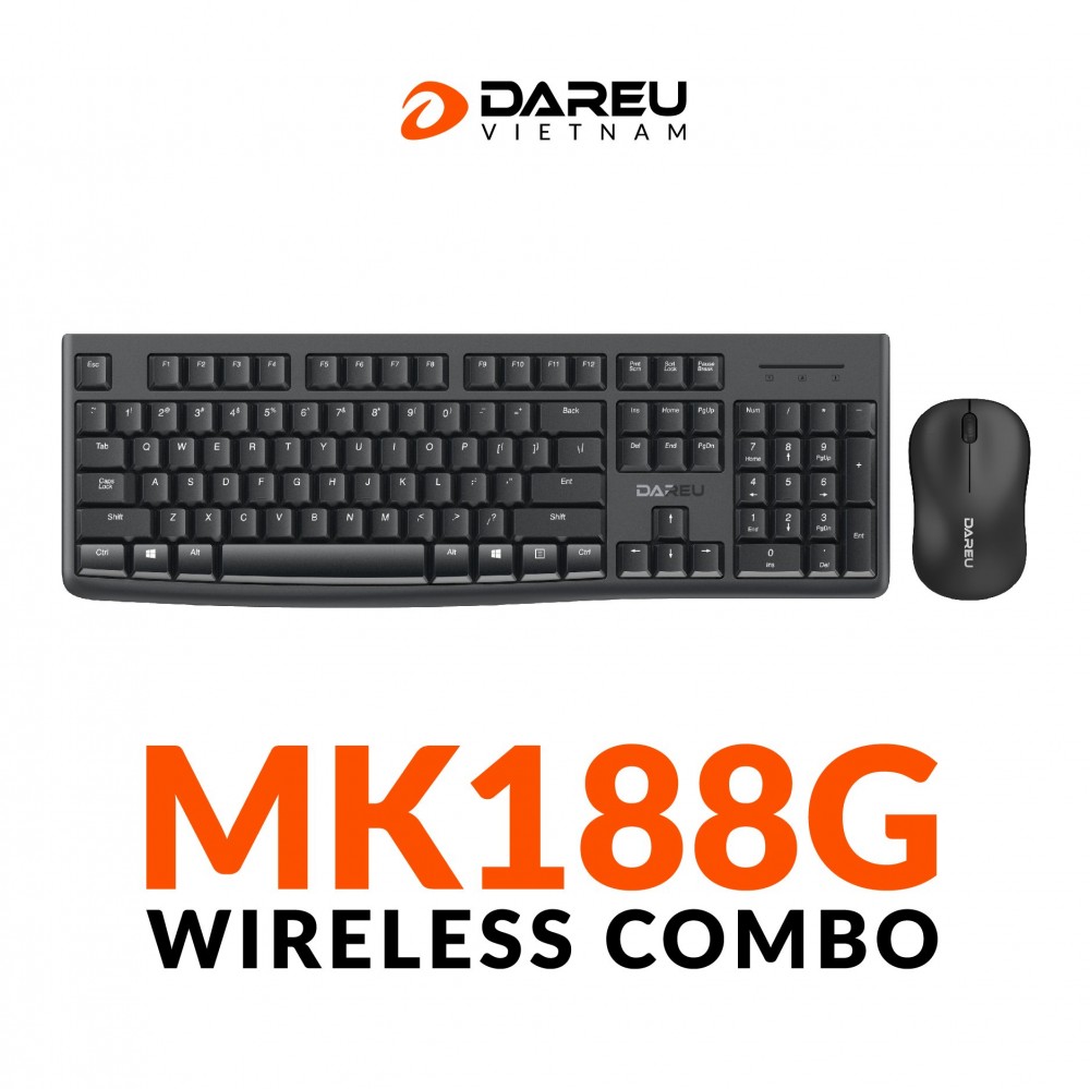 Bộ phím chuột không dây DareU MK188G