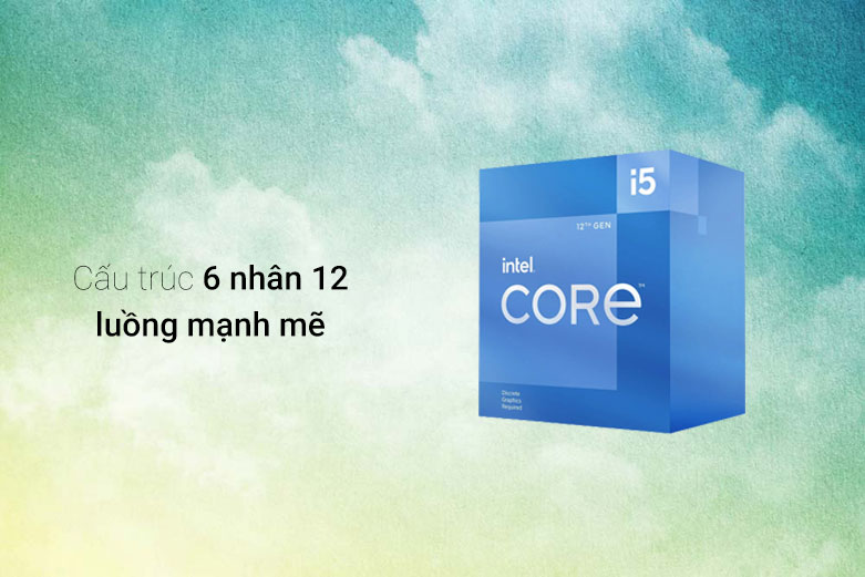 CPU Intel Core i5 12400F | Cấu trúc 6 nhân 12 luồng mạnh mẽ