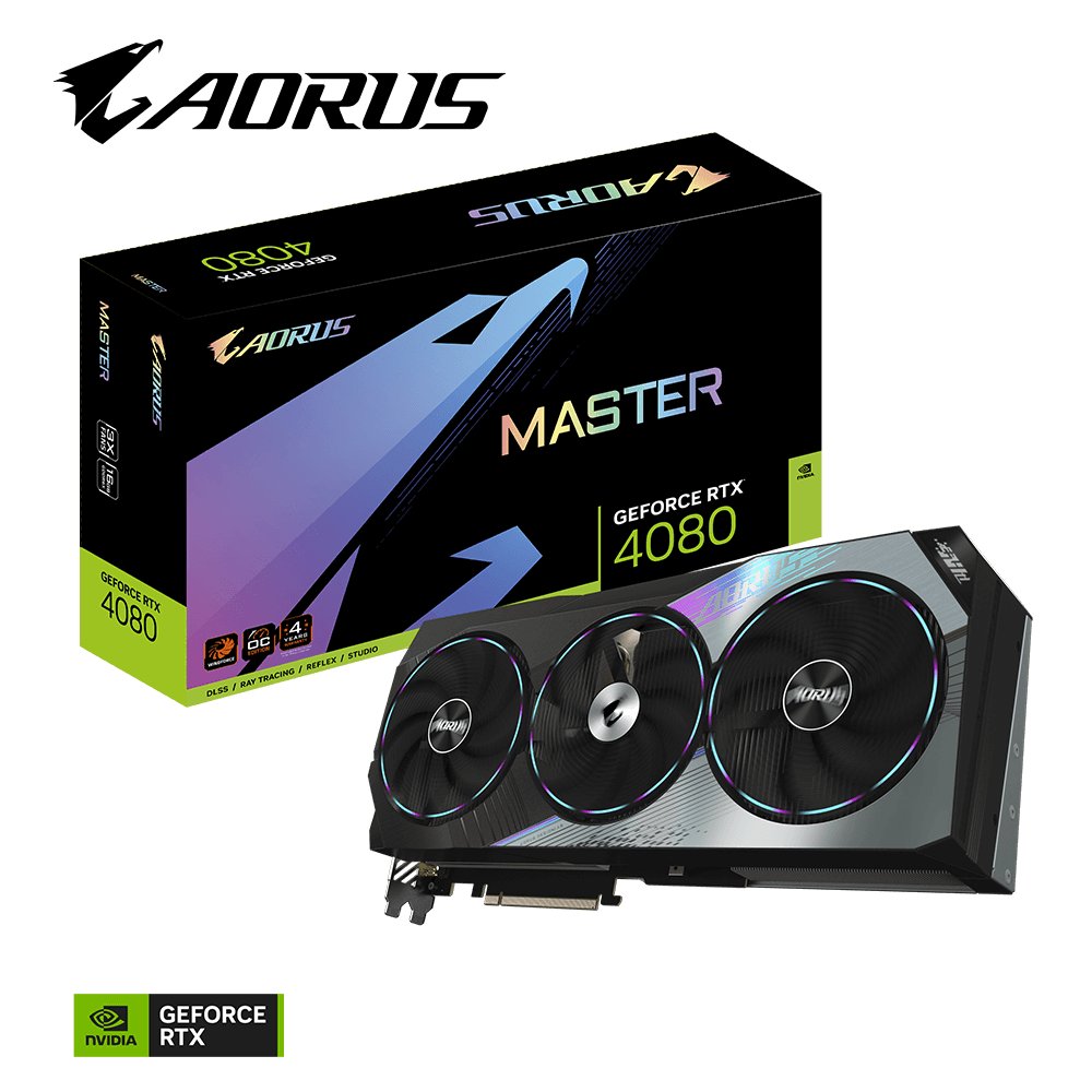 Card màn hình / VGA Gigabyte AORUS GeForce RTX 4080 16GB MASTER (GV-N4080AORUS M-16GD)