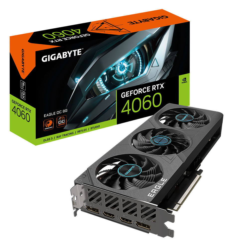 Card màn hình GIGABYTE GeForce RTX 4060 EAGLE OC 8G