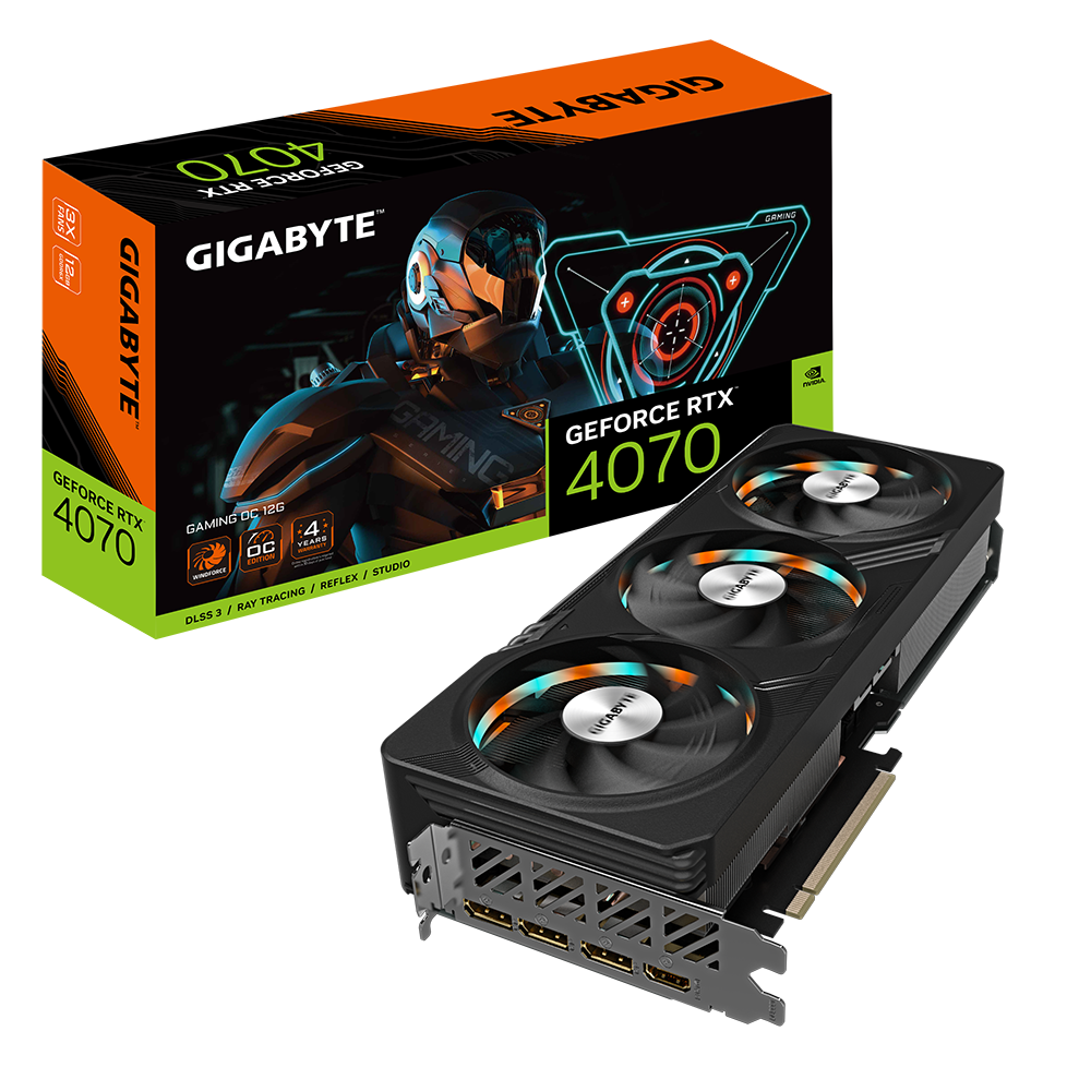 Card màn hình GIGABYTE GeForce RTX 4070 GAMING OC 12GB (GV-N4070GAMING OC-12GD)