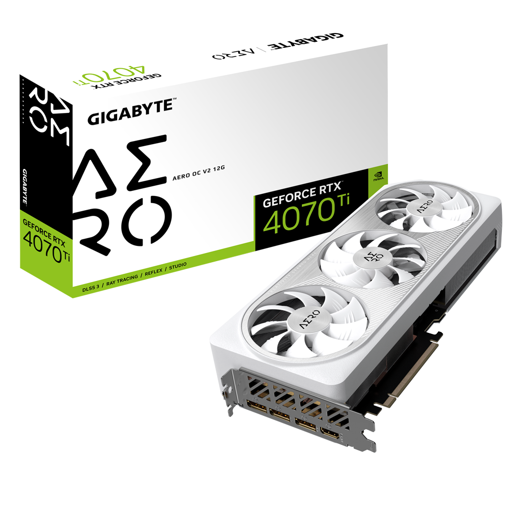 Card màn hình GIGABYTE GeForce RTX 4070 Ti AERO OC 12GB (GV-N407TAERO OC-12GD)