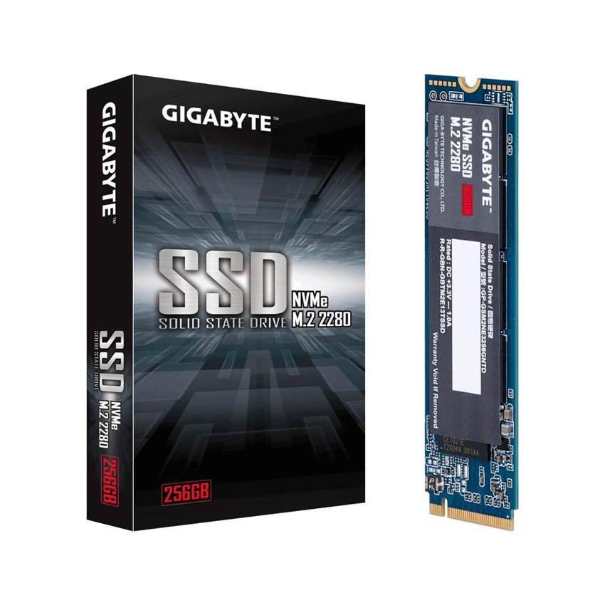 Ổ cứng SSD GIGABYTE 256GB M2 2280 NVMe PCI-Express 3.0 x4 GP-GSM2NE3256GNTD