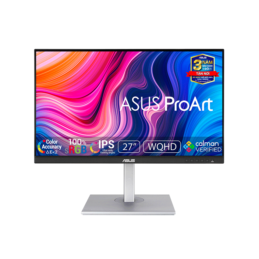 Màn hình ASUS ProArt PA278CV 27" IPS 2K 75Hz USBC chuyên đồ họa