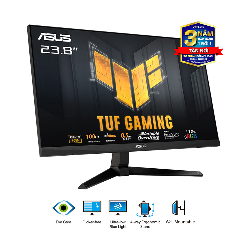 MÀN HÌNH GAMING ASUS TUF VG246H1A (23.8 INCH/FHD/IPS/100HZ/0.5MS)