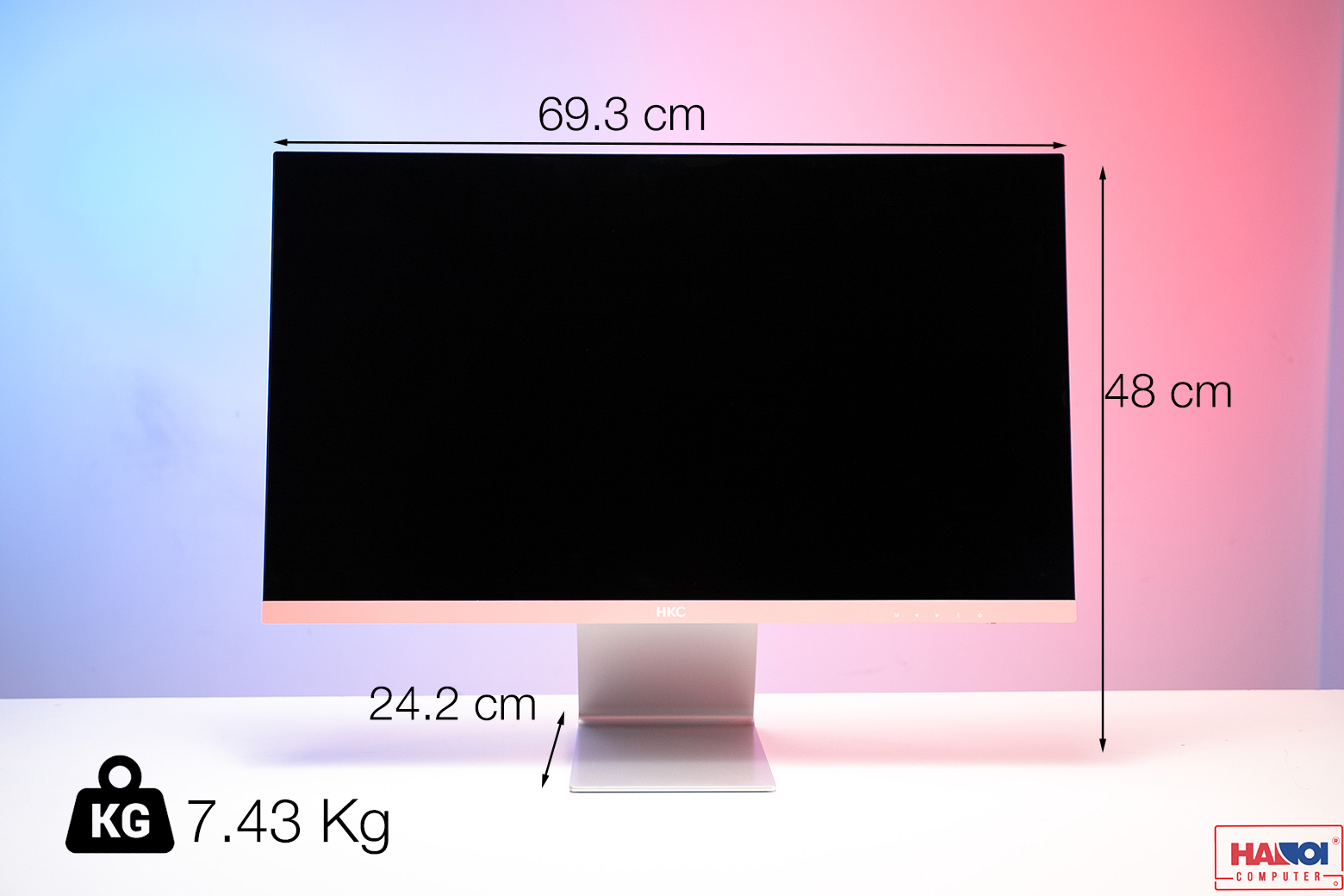 MÀN HÌNH HKC MG27S9Q PINK (27 INCH/QHD/IPS/144HZ/1MS/300 NITS/HDMI+DP/HỒNG)