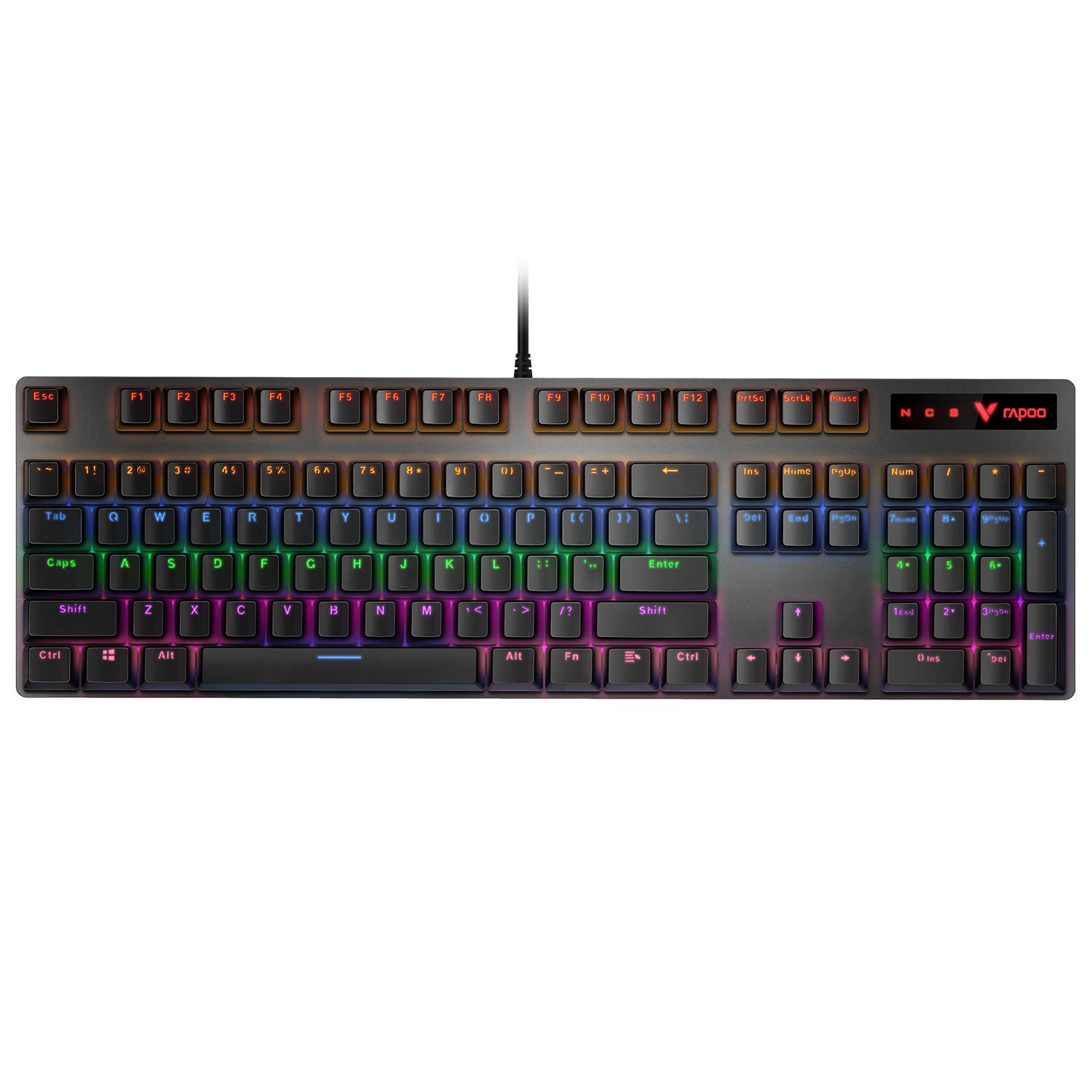 Bàn Phím Cơ Có Dây Gaming Rapoo V500 Pro Đen