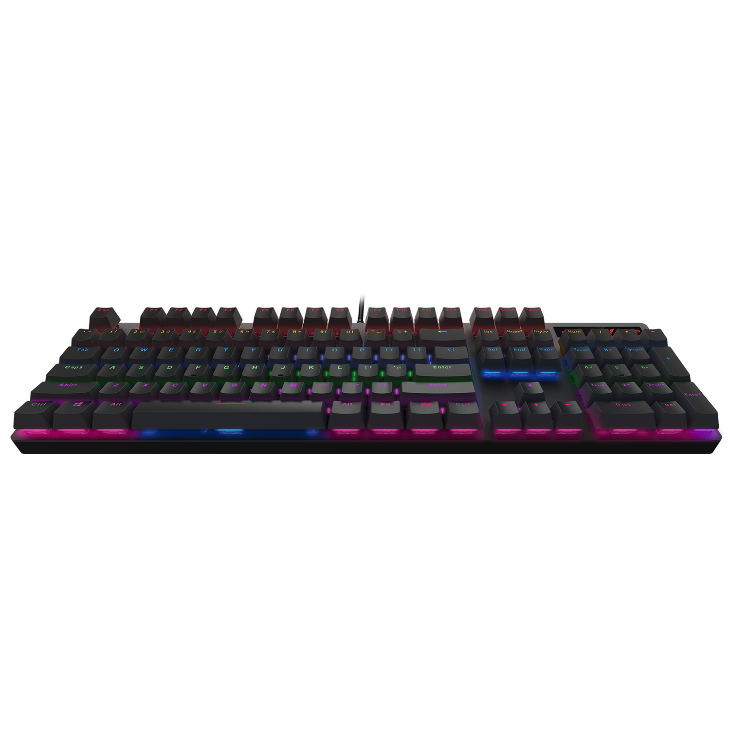 Bàn Phím Cơ Có Dây Gaming Rapoo V500 Pro Đen