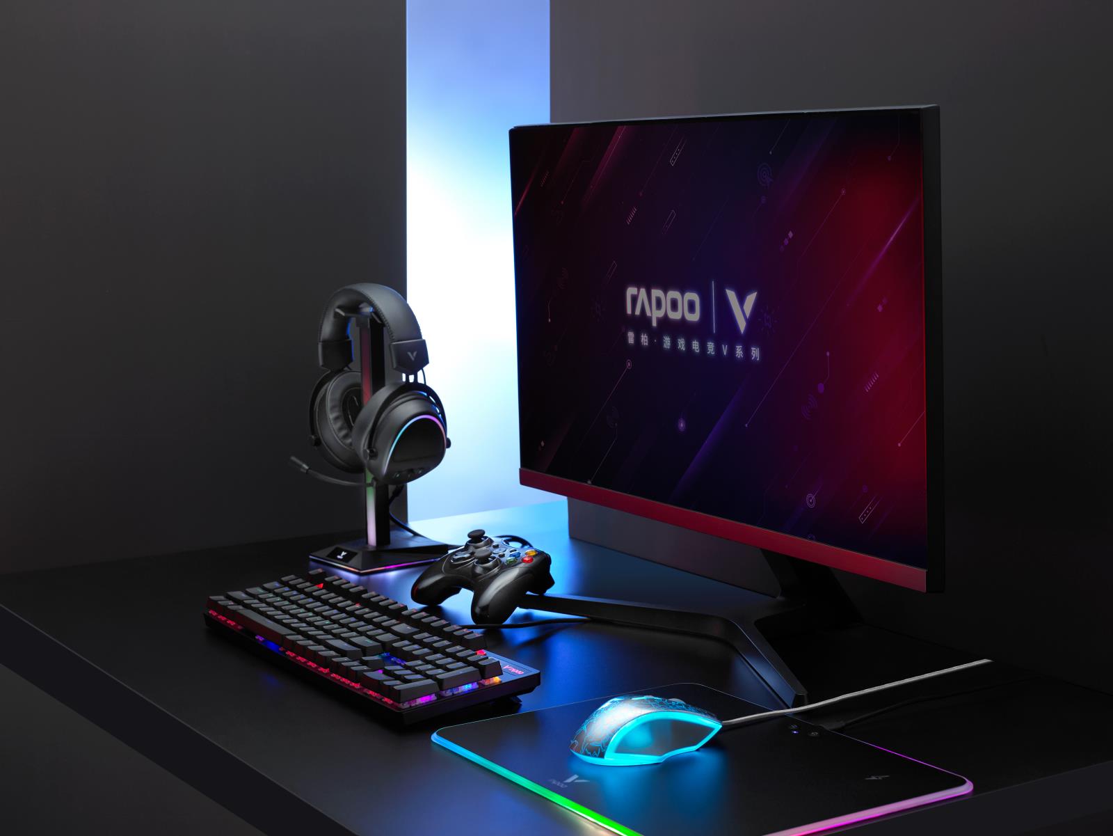 Bàn Phím Cơ Có Dây Gaming Rapoo V500 Pro Đen