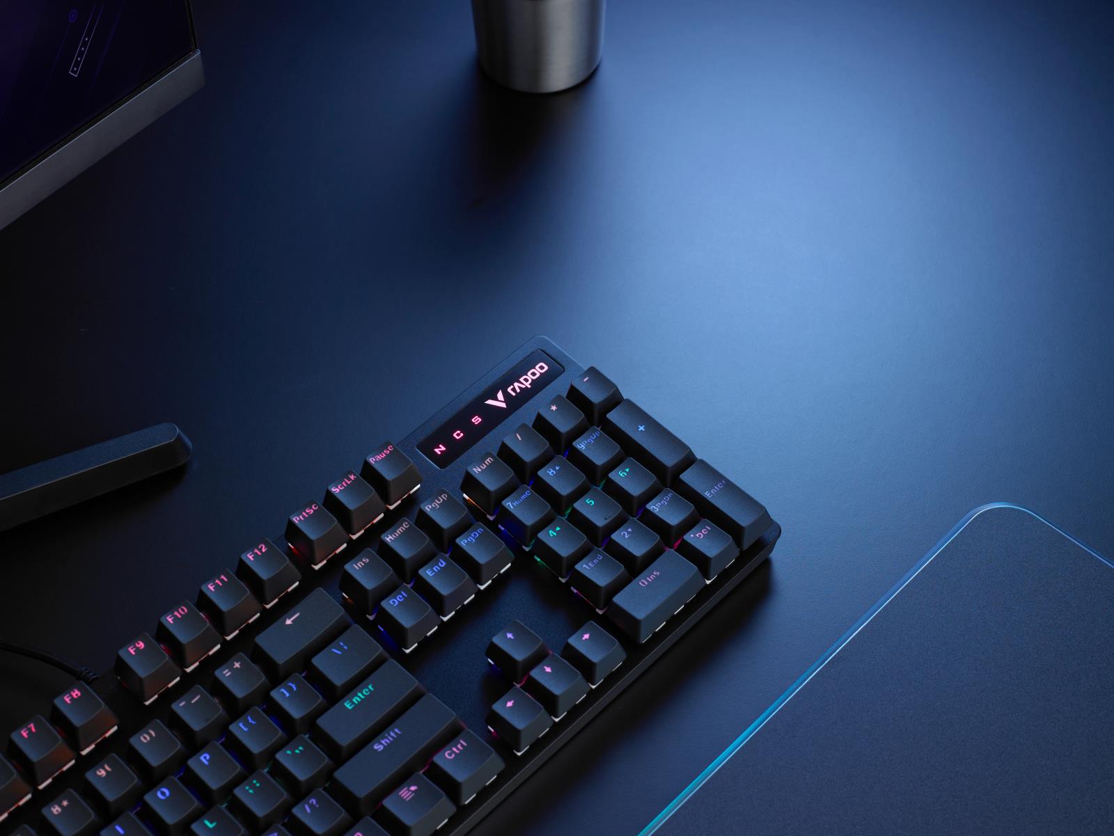Bàn Phím Cơ Có Dây Gaming Rapoo V500 Pro Đen