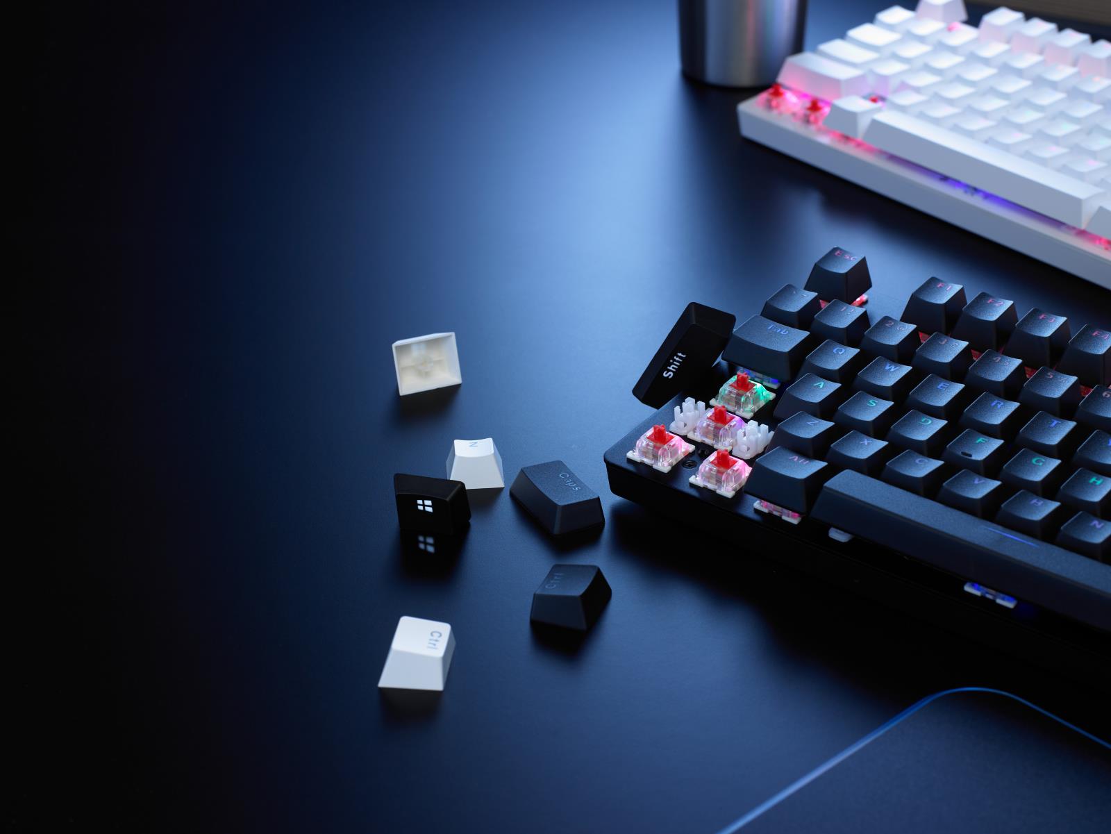Bàn Phím Cơ Có Dây Gaming Rapoo V500 Pro Đen