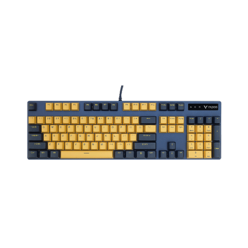 Bàn Phím Cơ Có Dây Gaming Rapoo V500Pro Vàng Xanh