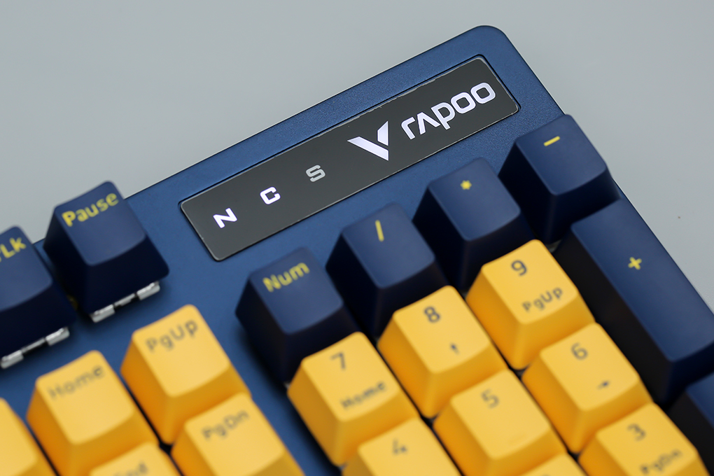 Bàn Phím Cơ Có Dây Gaming Rapoo V500Pro Vàng Xanh