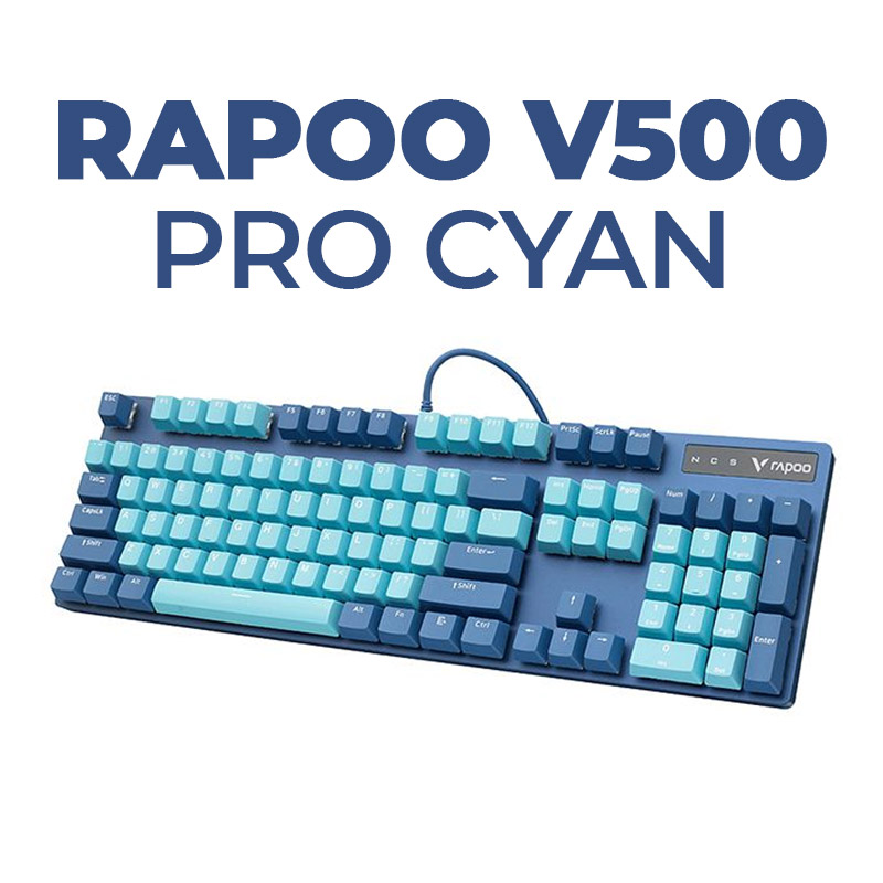 Bàn phím cơ Rapoo V500 Pro Cyan Blue