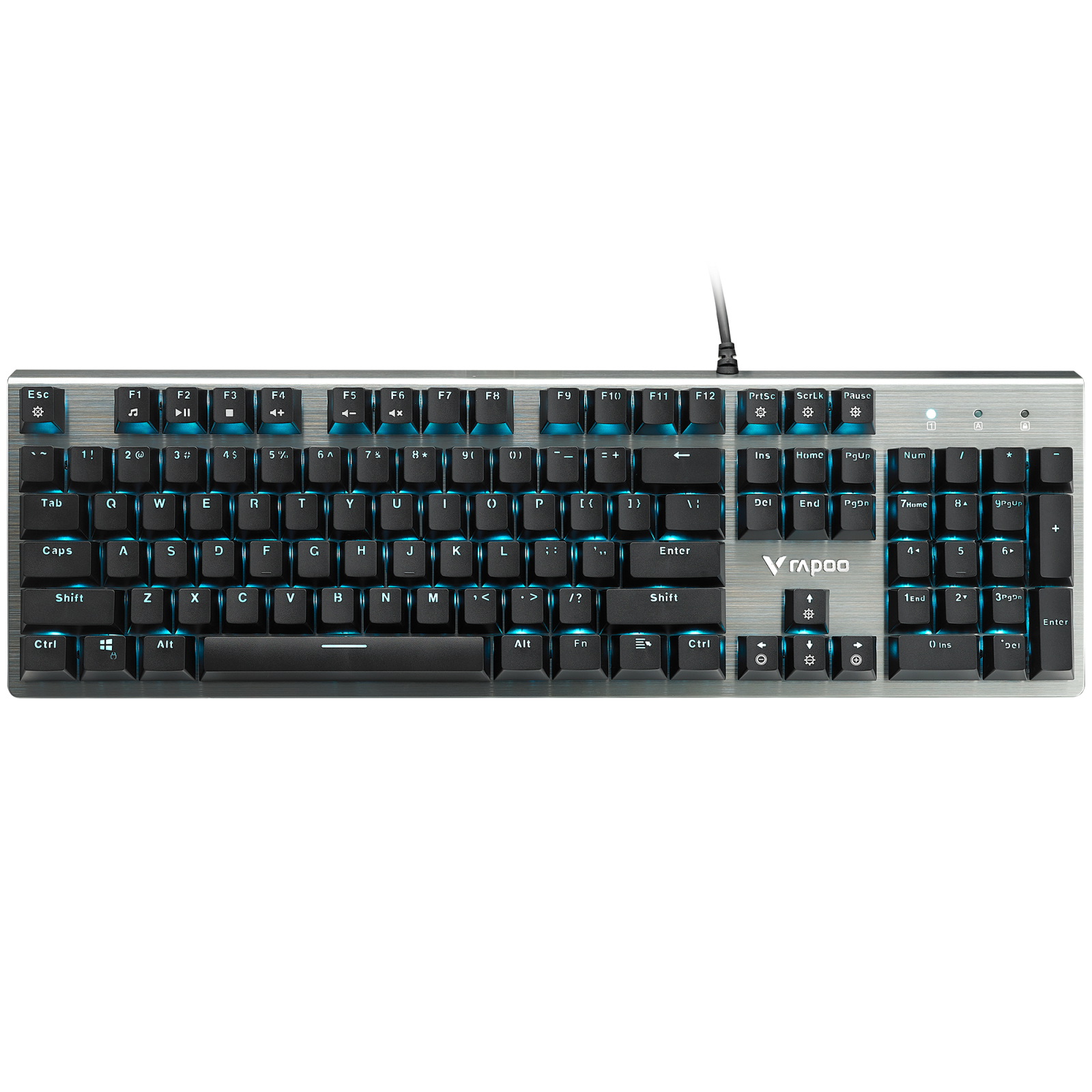 Bàn phím quang cơ gaming có dây Rapoo V530 Led RGB