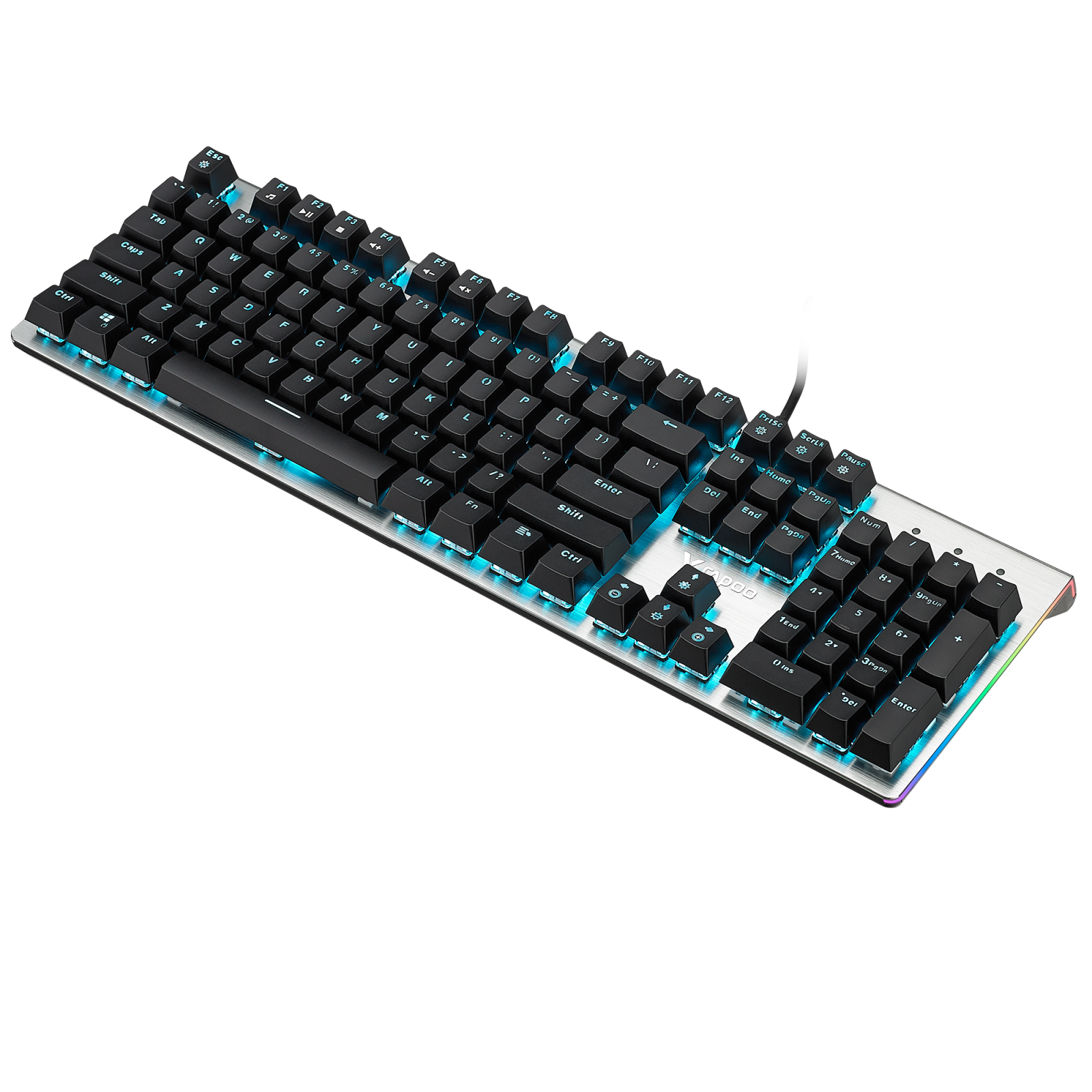Bàn phím quang cơ gaming có dây Rapoo V530 Led RGB