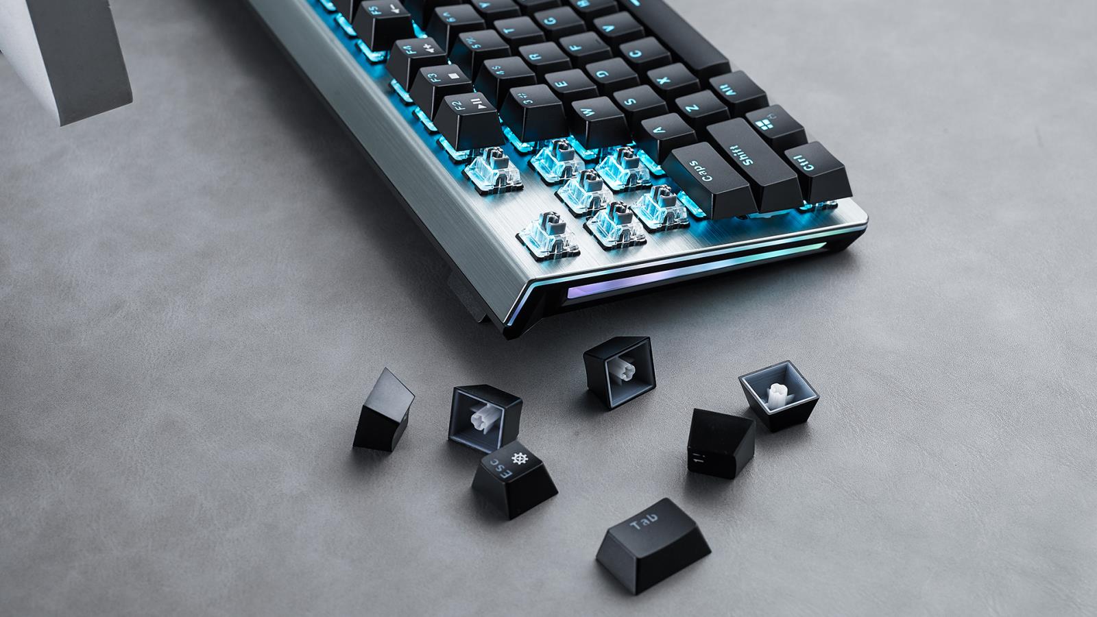 Bàn phím quang cơ gaming có dây Rapoo V530 Led RGB