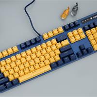 Bàn Phím Cơ Có Dây Gaming Rapoo V500Pro Vàng Xanh