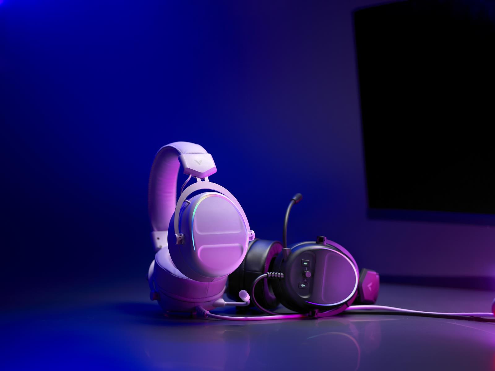TAI NGHE GAMING RAPOO VH650 PURPLE (USB, 7.1 LED RGB)