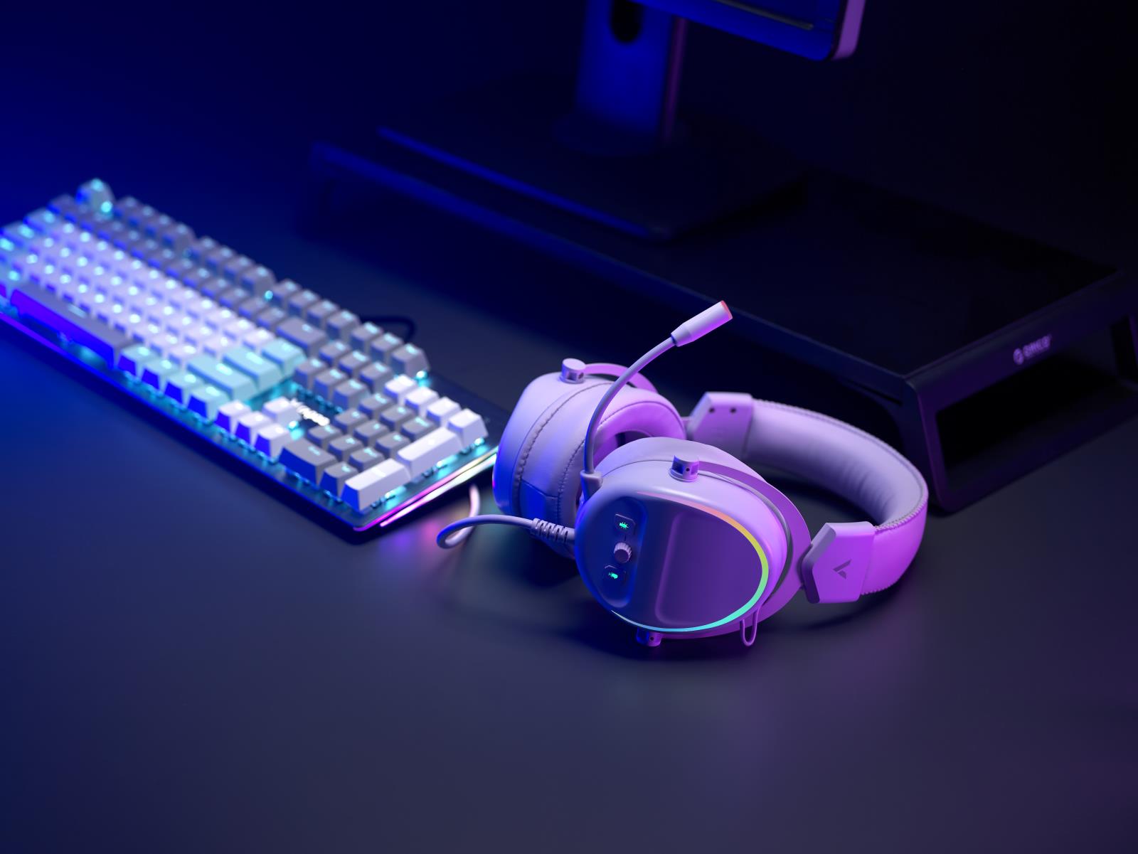 TAI NGHE GAMING RAPOO VH650 PURPLE (USB, 7.1 LED RGB)