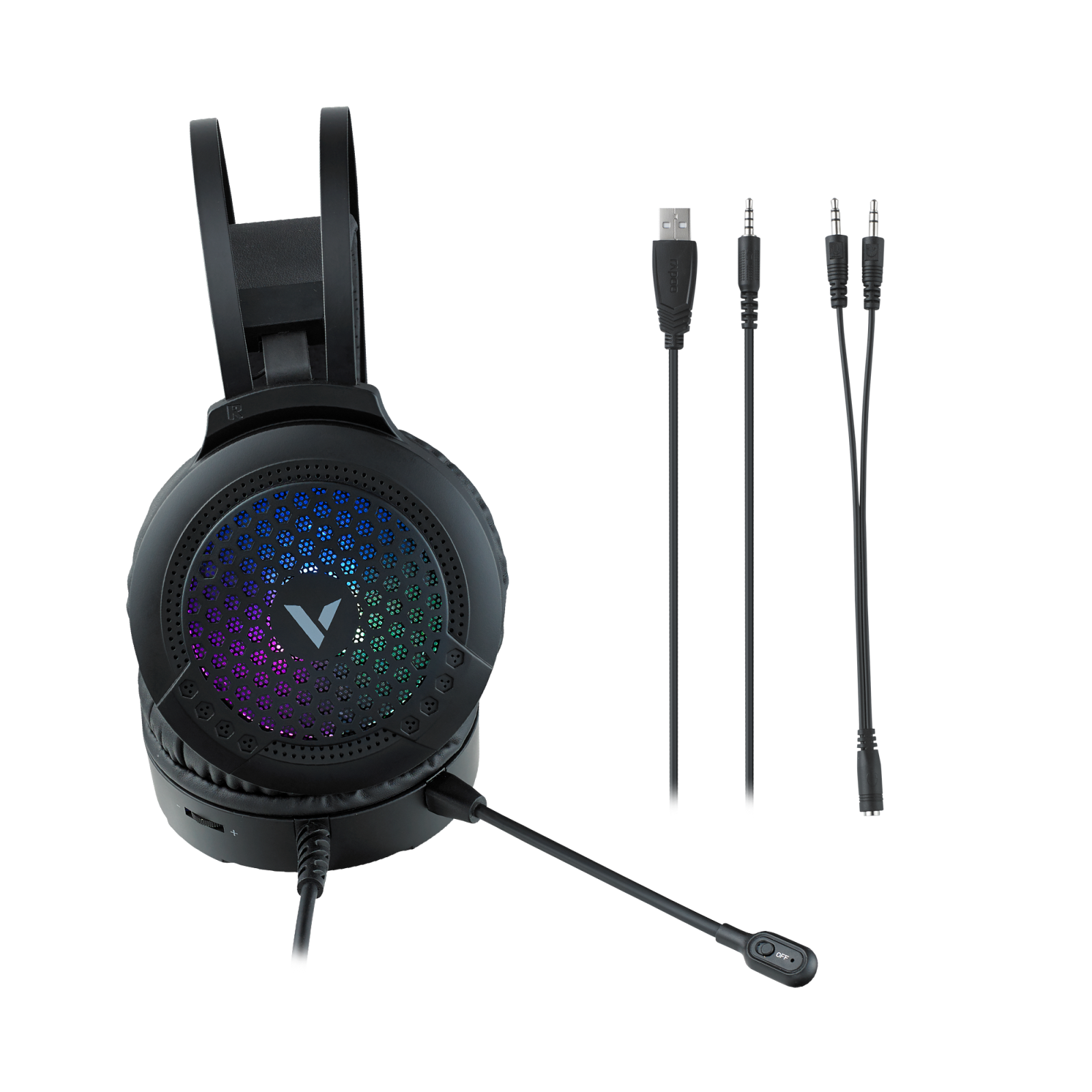 TAI NGHE GAMING CÓ DÂY RAPOO VH120 (USB + 3.5)