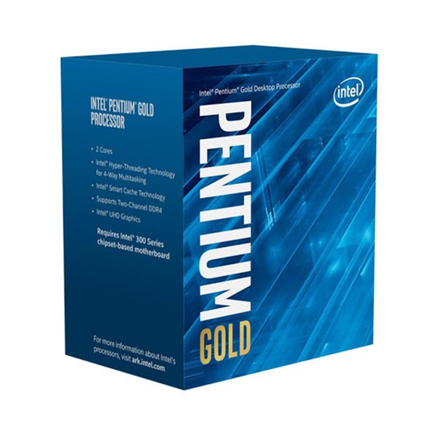 Chíp - BỘ VI XỬ LÝ / CPU Intel Pentium Gold G6400 (4.0GHz, 2 nhân 4 luồng, 4MB Cache, 58W) - Socket Intel LGA 1200)