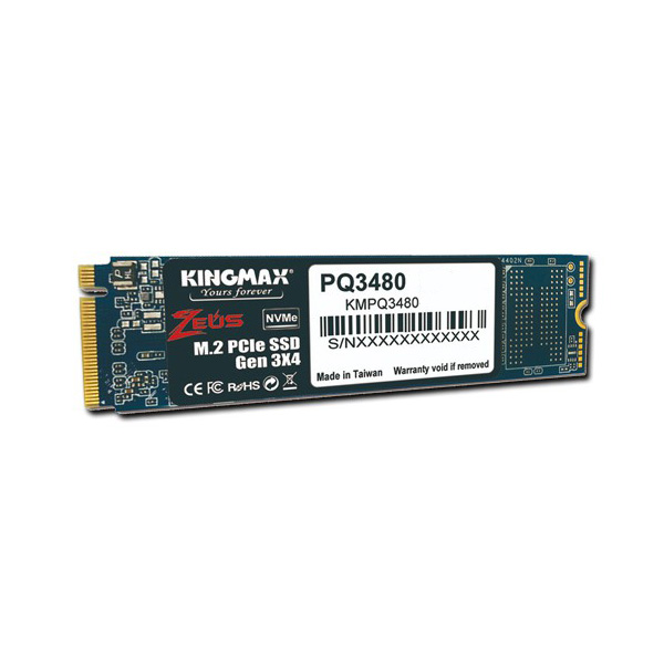 Ổ cứng SSD KINGMAX Zeus PQ3480 128GB NVMe M.2 2280 PCIe Gen 3.0 x4