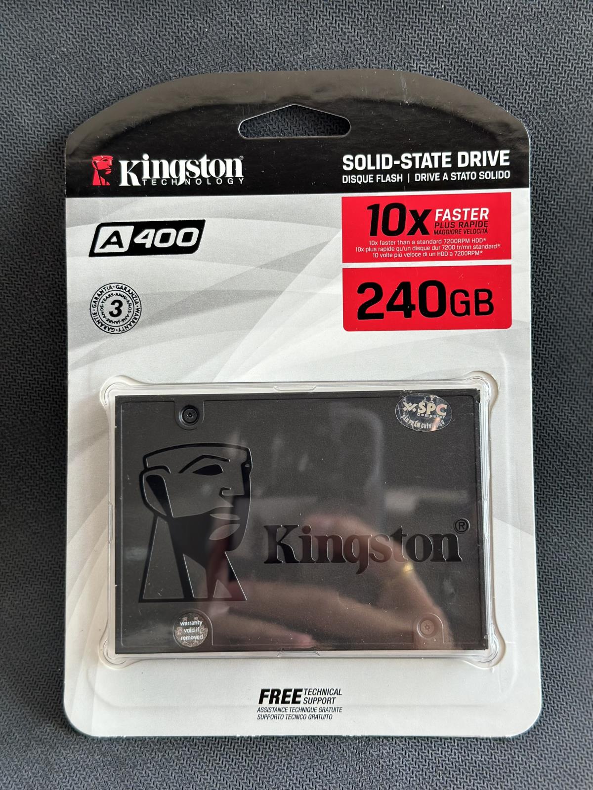 Ổ CỨNG SSD KINGSTON A400 240GB 2.5 INCH SATA3 (ĐỌC 500MB/S - GHI 450MB/S) - (SA400S37/240G)