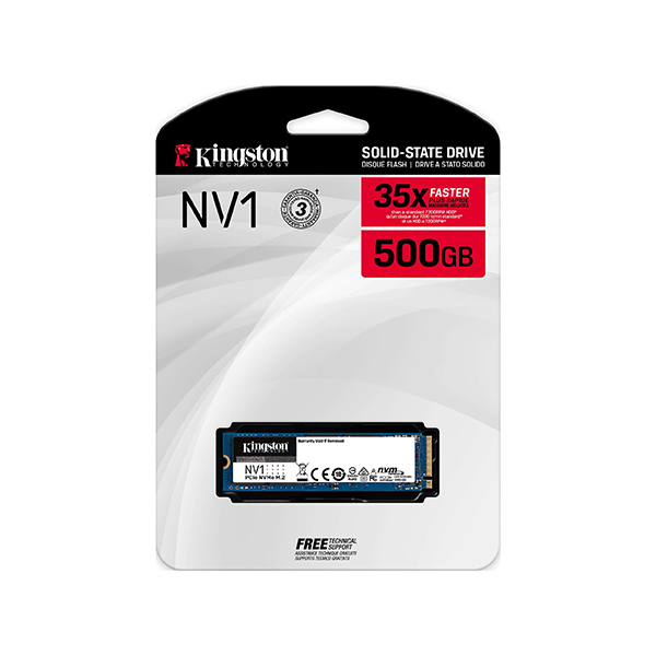Ổ SSD Kingston NV1 500Gb PCIe NVMe Gen3x4 M2.2280