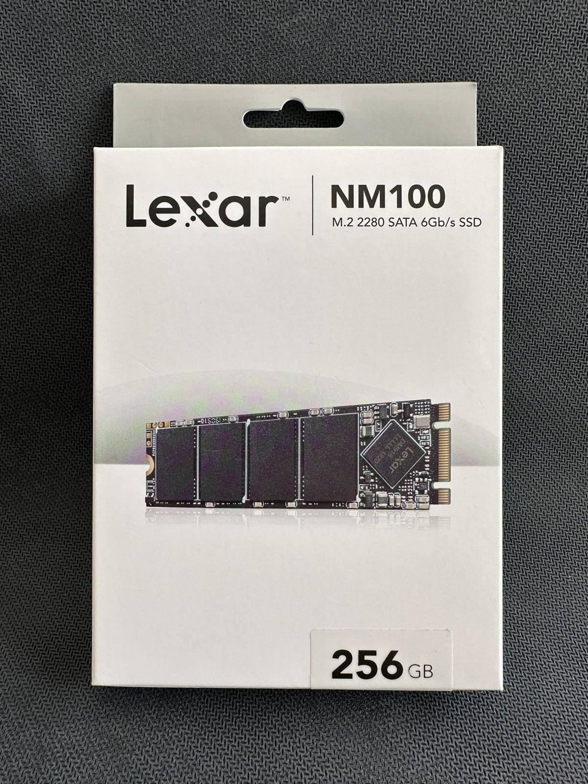 Ổ CỨNG SSD LEXAR NM100 256GB M.2 2280 (ĐOC 550MB/S - GHI 450MB/S) - (LNM100-256RB)