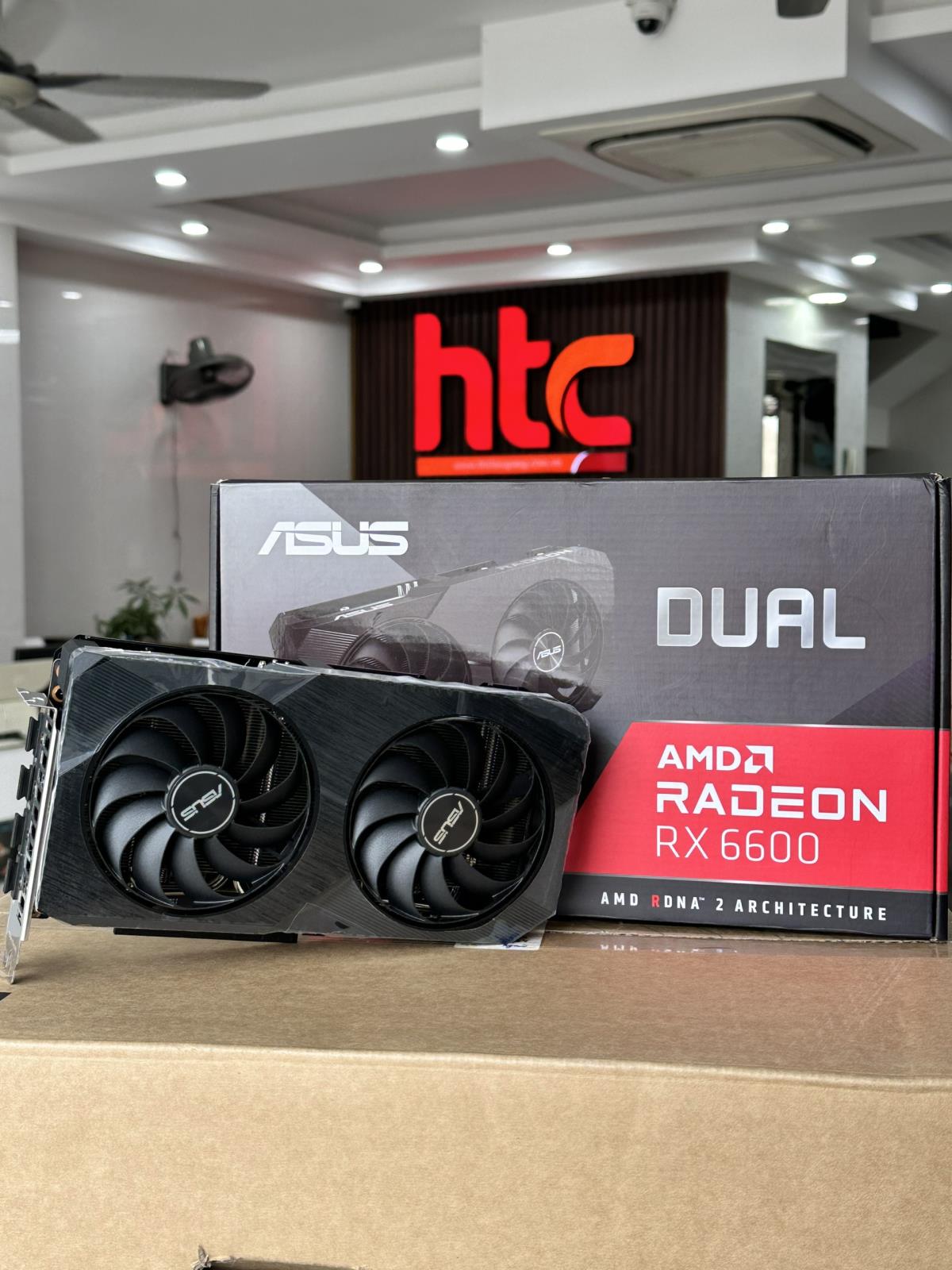 Card màn hình / VGA  ASUS Dual Radeon RX 6600 8GB V2 GDDR6 (DUAL-RX6600-8G-V2)