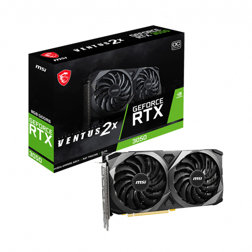 Card màn hình / Vga MSI GeForce RTX 3050 VENTUS 2X 6G OC