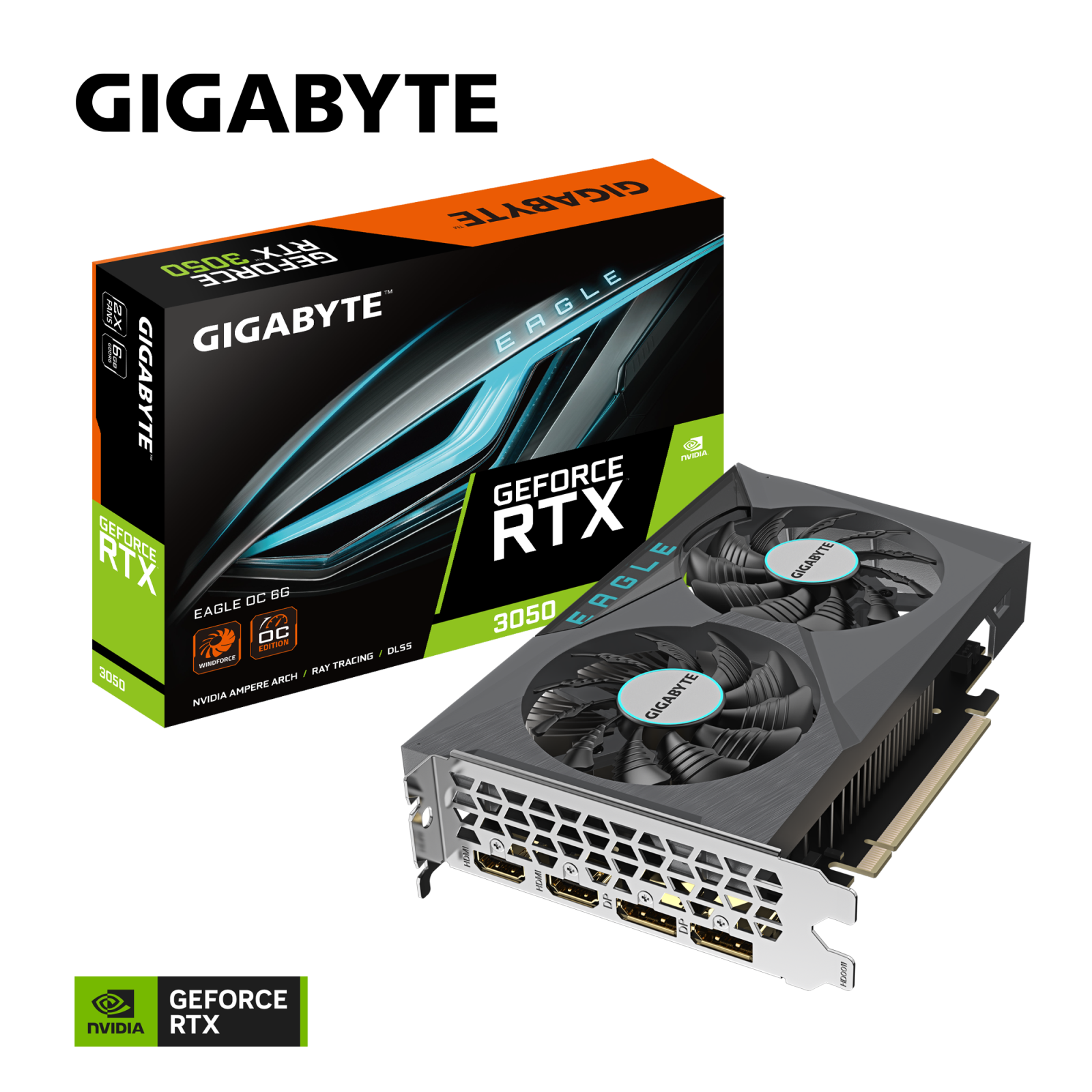 CARD MÀN HÌNH GIGABYTE RTX 3050 EAGLE OC 8G