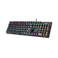 BÀN PHÍM CƠ GAMING AULA S2022 MÀU ĐEN (BLUE SWITCH, USB, LED RAINBOW)
