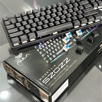 BÀN PHÍM CƠ GAMING AULA S2022 MÀU ĐEN (BLUE SWITCH, USB, LED RAINBOW)