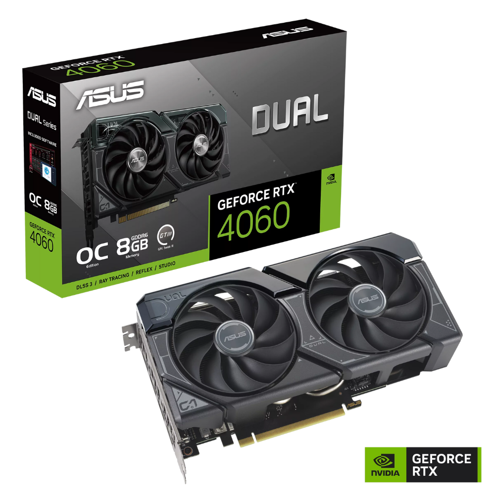 Card màn hình ASUS Dual GeForce RTX 4060 OC Edition 8GB (DUAL-RTX4060-O8G)
