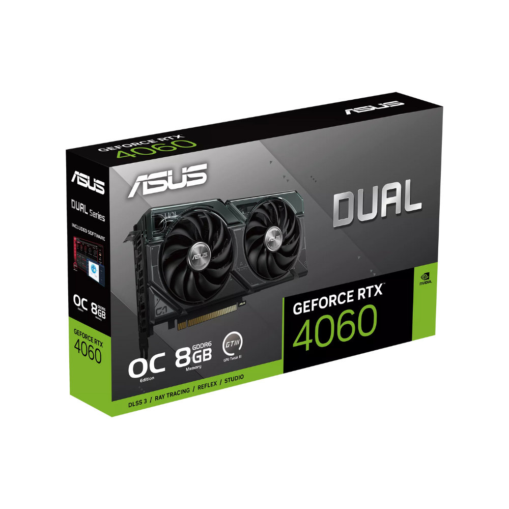 Card màn hình ASUS Dual GeForce RTX 4060 OC Edition 8GB (DUAL-RTX4060-O8G)