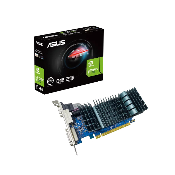 Card màn hình / VGA  ASUS GeForce 710 2GB DDR3 EVO 2GB GDDR3 (GT710-SL-2GD3-BRK-EVO)
