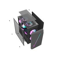 Vỏ Case máy tính Darkflash AL390 Black (MATX, Led ARGB, Màu Đen)
