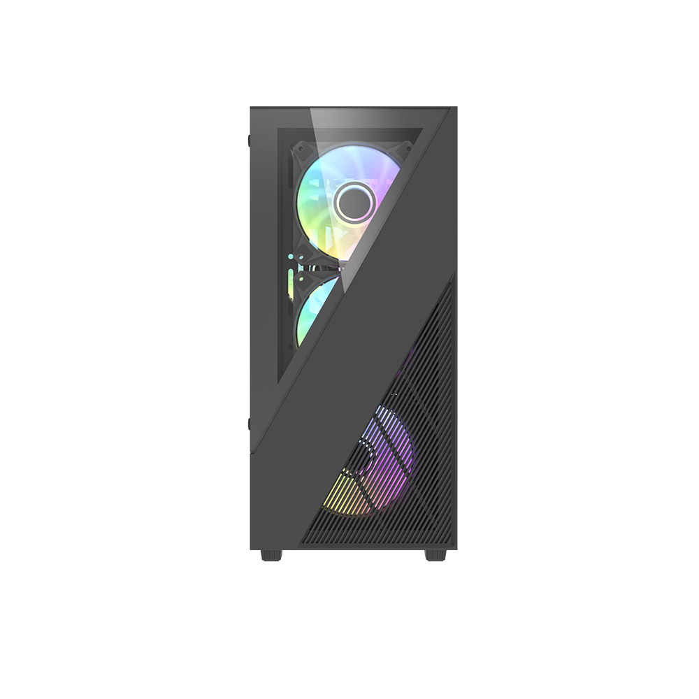 Vỏ Case máy tính Darkflash E330M Black (MATX, Màu Đen)