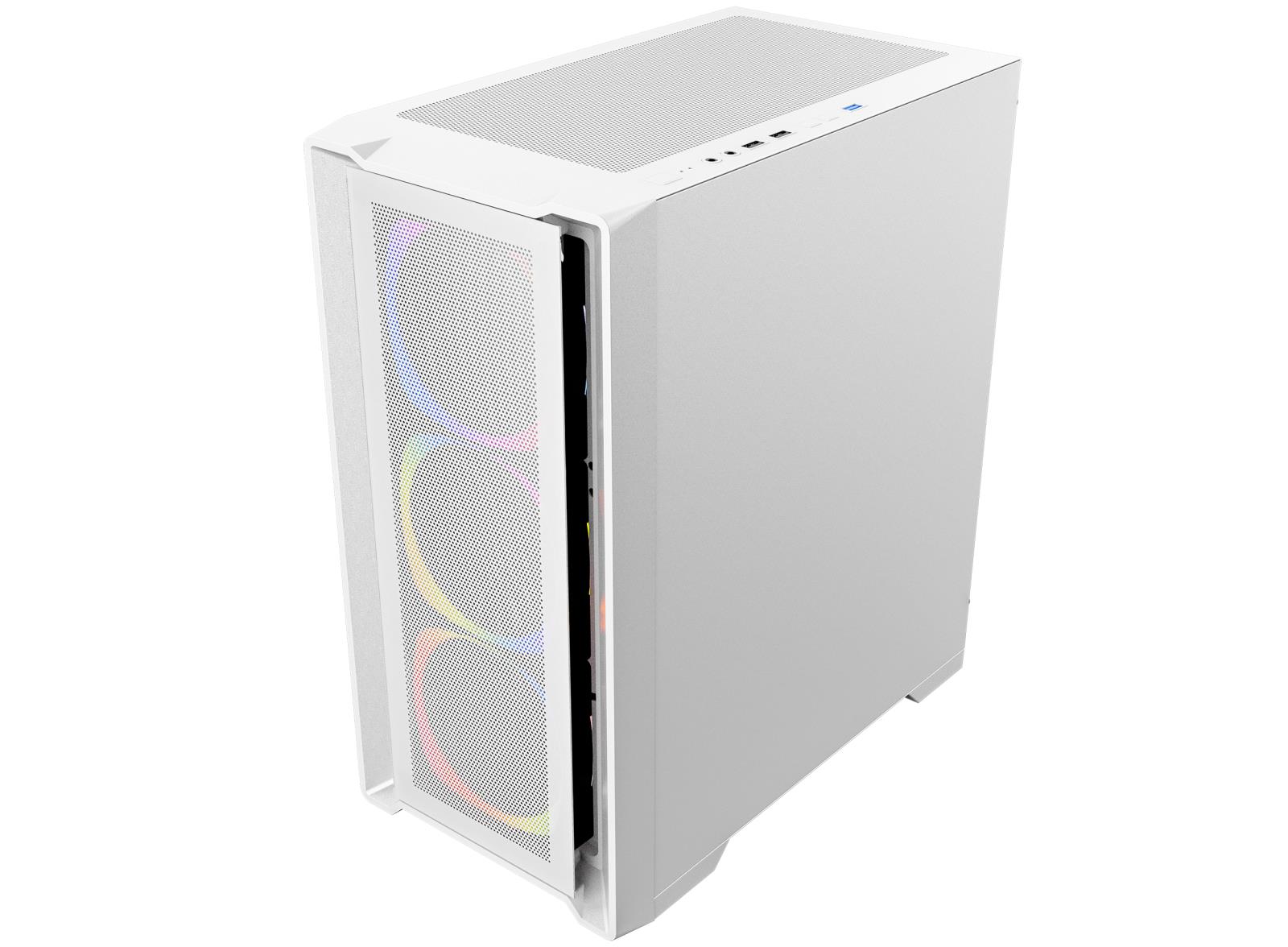 Vỏ case KENOO ESPORT M500 - 3F - MàuTrắng MATX (3 Fan RGB)