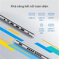 Laptop Asus Vivobook 14 OLED A1405VA-KM095W (Core i5-13500H | 16GB | 512GB | Intel Iris Xe | 14 inch 2.8K OLED | Win 11 | Bạc)