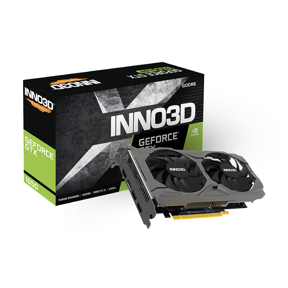 Card màn hình / VGA INNO3D GEFORCE GTX 1650 GDDR6 TWIN X2 OC V3 4GB GDDR6